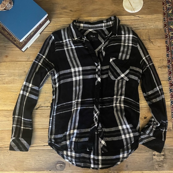 Rails Hunter Plaid Black/White Size small - Picture 2 of 3